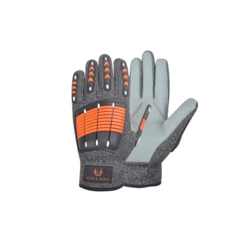 RYINZ Heavy-Duty Impact-Resistant Mechanics Gloves – Cut Protection, Oil Grip, Anti-Vibration Work Gloves for Industrial Use