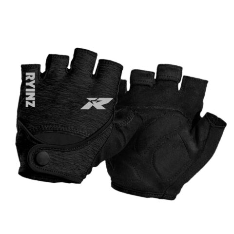 RYINZ Breathable Half Finger Cycling Gloves – Lightweight Anti-Slip Padded Sport Bike Gloves for Men and Women