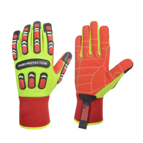 RYINZ High-Impact TPR Mechanics Gloves – Anti-Cut, Oil-Resistant, Reinforced Grip Work Gloves for Industrial & Automotive Use
