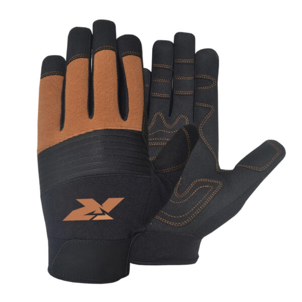 RYINZ Premium Mechanics Gloves – Reinforced Anti-Slip Palm, Flexible Fit, Durable Safety Gloves for Automotive, Workshop, DIY