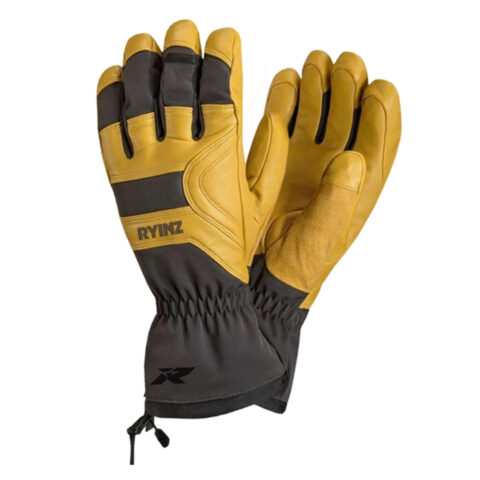 RYINZ Winter-Ready Heavy-Duty Leather Work Gloves with Waterproof Cuff – Insulated Gloves for Cold Weather & Harsh Environments