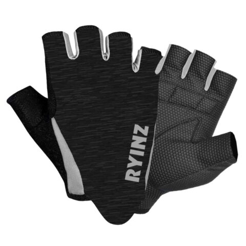 RYINZ Lightweight Breathable Half Finger Cycling Gloves for Men and Women – Anti-Slip Padded Sport Bike Riding Gloves
