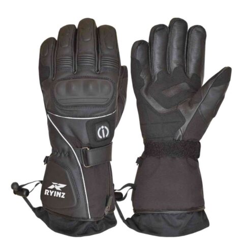 RYINZ Waterproof Winter Motorcycle Gloves for Retail & Wholesale with Knuckle Armor and Full Gauntlet Coverage
