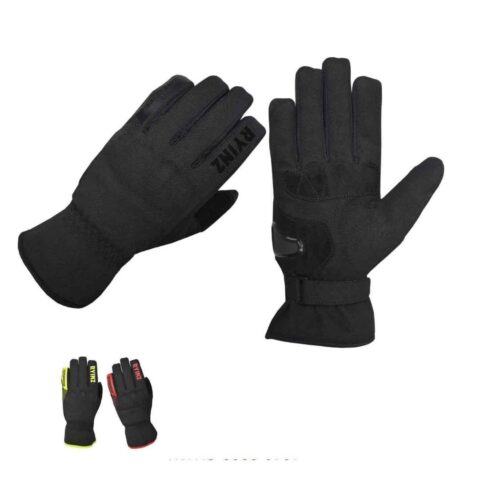RYINZ All-Black Protective Motorcycle Gloves for Retail & Wholesale with Foam Padded Palm and EVA + TPU Armor