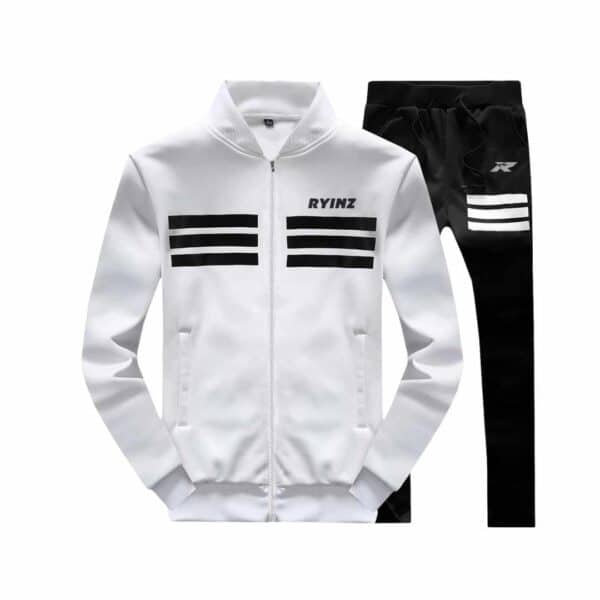Designer-Inspired Black Polo Set for Men by RYINZ | Monogram Collar & Shorts Combo | Luxury Streetwear Custom Wholesale - Image 11