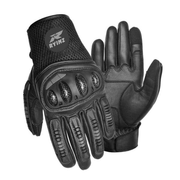 RYINZ Armored GoatSkin Motorcycle Gloves for Wholesale & Retail with TPU Knuckle Protection and Embossed Grip (copy) - Image 7