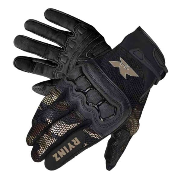 RYINZ Armored GoatSkin Motorcycle Gloves for Wholesale & Retail with TPU Knuckle Protection and Embossed Grip (copy) - Image 11