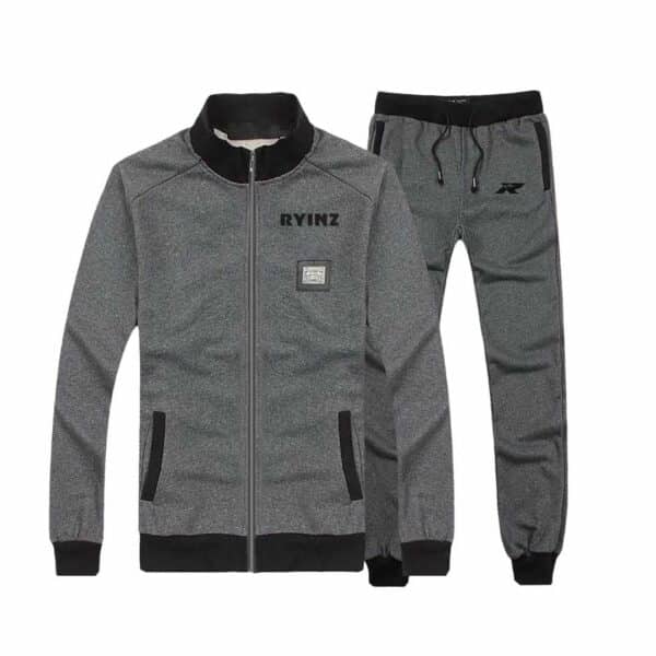 Designer-Inspired Black Polo Set for Men by RYINZ | Monogram Collar & Shorts Combo | Luxury Streetwear Custom Wholesale - Image 6
