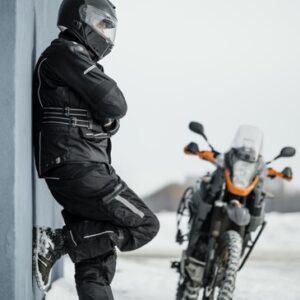 Allwetter-Motorradhose aus Textil mit CE-Zulassung - wasserdichte, gepanzerte Reithose für EU-Straßen- und Tourenfahrer