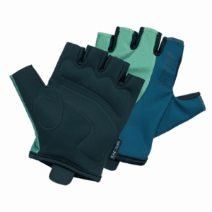 RYINZ Grün-Blaue “Racing” Halbfinger-Radhandschuhe - Stoßdämpfende, atmungsaktive und rutschfeste Performance-Handschuhe