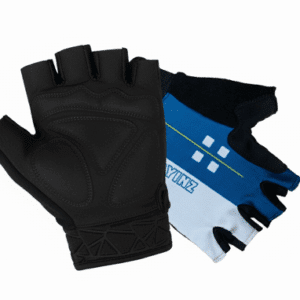 RYINZ Blau-Weiße Halbfinger-Radhandschuhe - Atmungsaktiv, rutschfest & stoßdämpfend Performance Gear