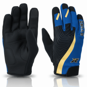 RYINZ Blue & Black Full-Finger Sports Gloves - Rutschfeste, atmungsaktive und stoßfeste Performance-Handschuhe