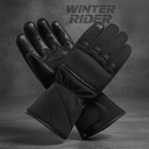 RYINZ Black Winter Motorcycle Gloves - Wasserdicht, Winddicht & Verstärkter Schutz | Thermal Riding Gloves